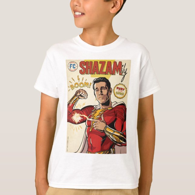 Camiseta ¡SHAZAM! Furia de los dioses | Tapa de SHAZAMily C (Anverso)