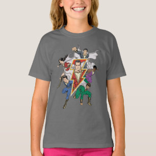 Camiseta ¡SHAZAM! gráfico de la familia del   Shazam