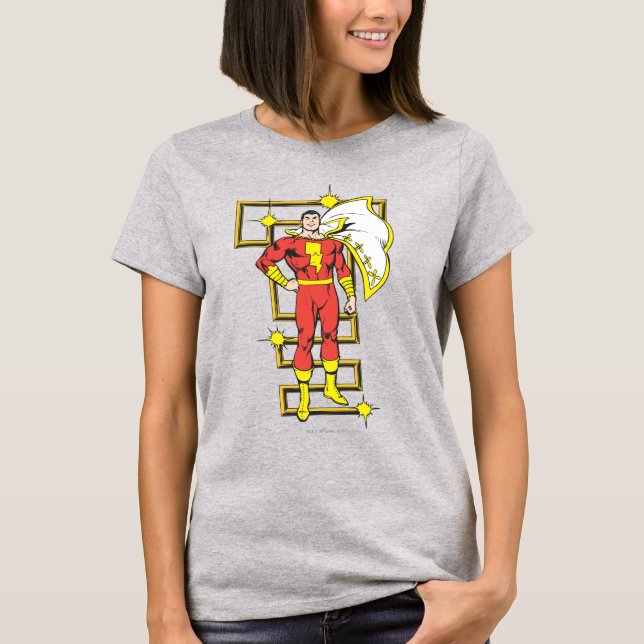 Camiseta SHAZAM Poses (Anverso)