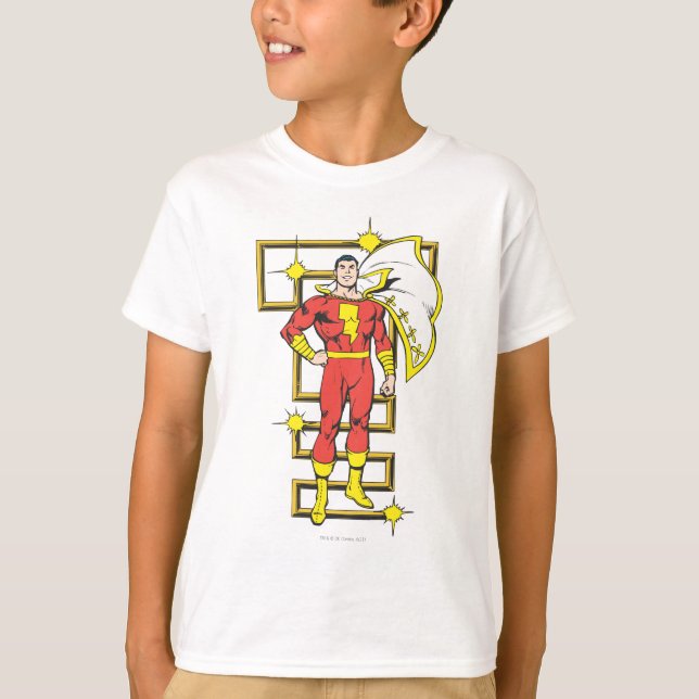 Camiseta SHAZAM Poses (Anverso)
