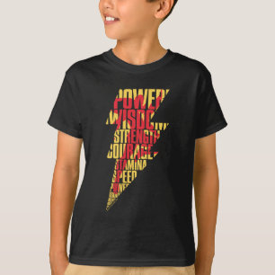Camiseta ¡SHAZAM!   Shazam Abilities Lightning Graphic