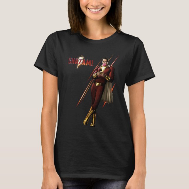 Camiseta ¡SHAZAM! | Shazam Bearing Bubble Gum (Anverso)