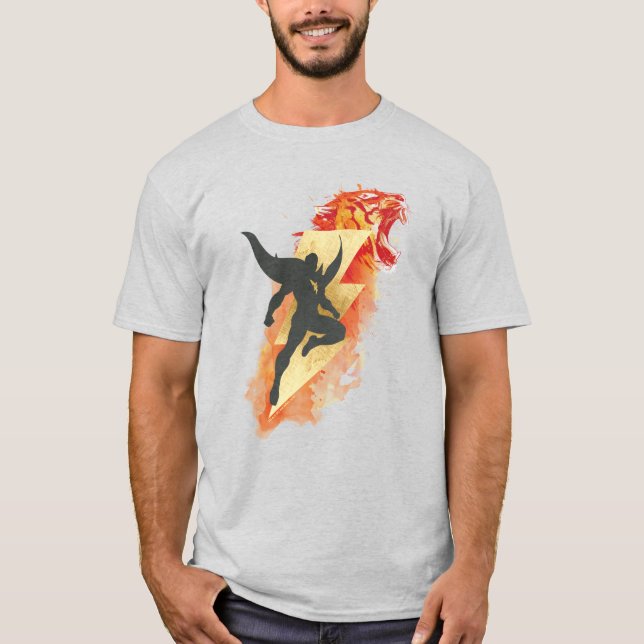 Camiseta ¡SHAZAM! | Shazam Tiger & Lightning Graphic (Anverso)