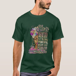 Camiseta She Is Beautiful Resilient Stronger Than The Storm