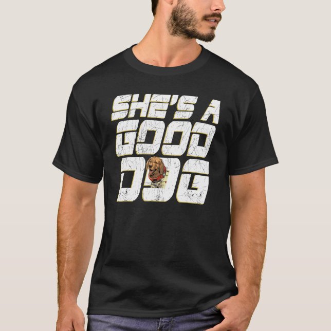 Camiseta She s A Good Dog Puppy  Animal Pet (Anverso)