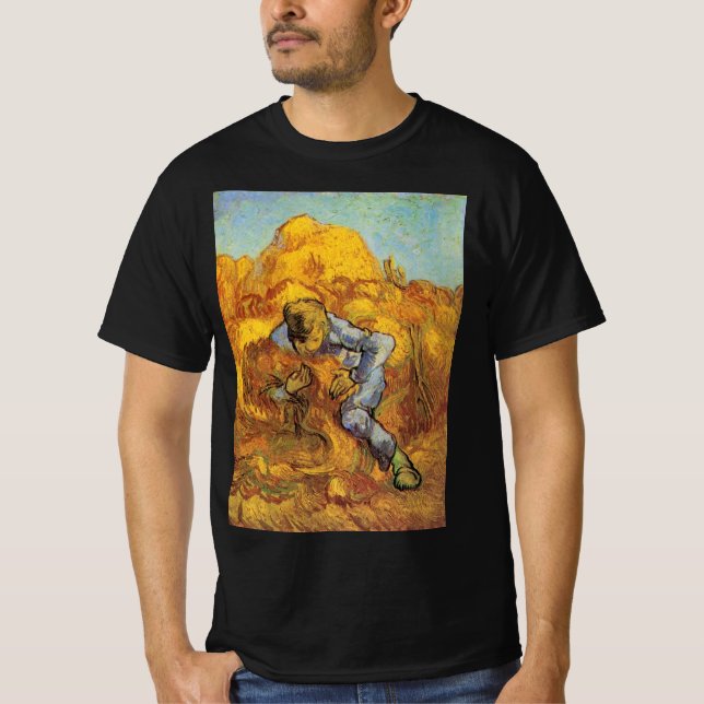 Camiseta Sheaf Binder (después de Millet) de Vincent van Go (Anverso)