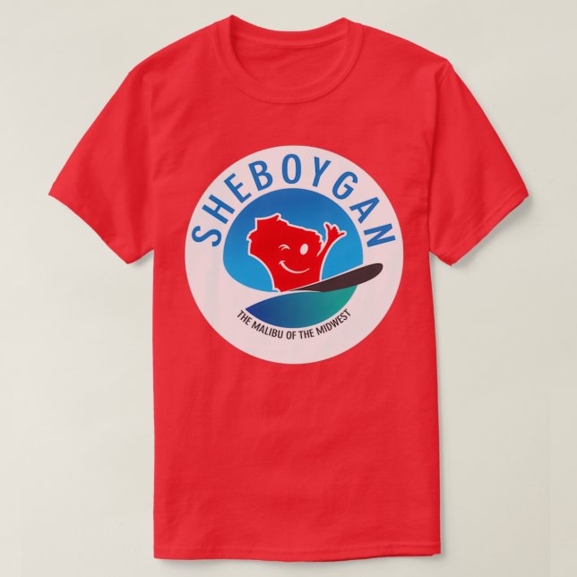 Camiseta Sheboygan El Malibu de la Circular del Medio Oeste (Diseño del anverso)