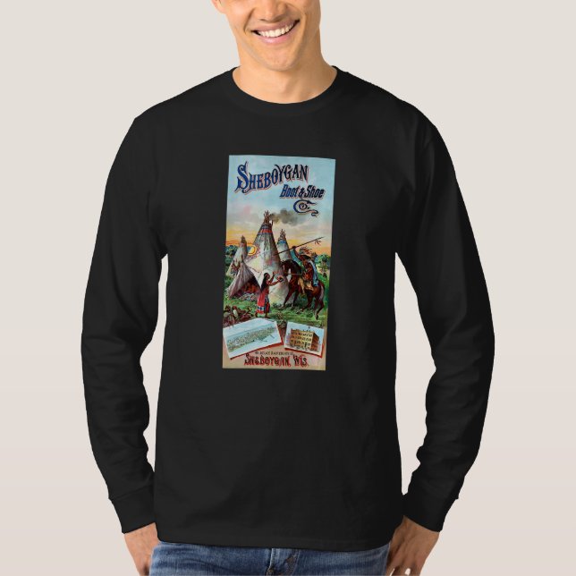 Camiseta Sheboygan Native Americans Wisconsin USA History R (Anverso)