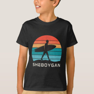 Camiseta Sheboygan Surfing Lago Michigan El Malibu Del