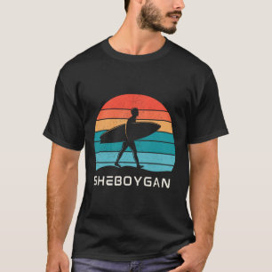 Camiseta Sheboygan Surfing Lake Michigan El Malibú Del