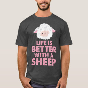Camiseta Sheep Farmer Kawaii Life Is Better With A Sheep Di