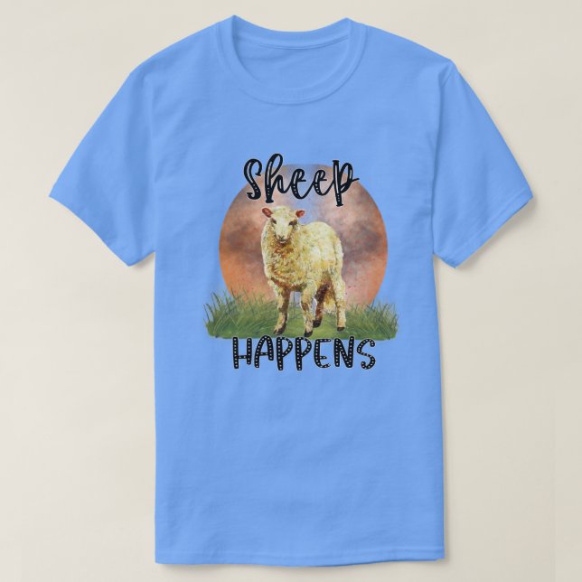 Camiseta Sheep Happens Graphic (Diseño del anverso)