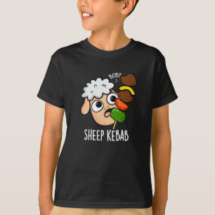 Camiseta Sheep Kebab Funny Shish Kebab Pun Dark BG