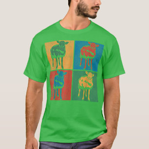 Camiseta Sheep Lover Farmer Farming Farm Animal Pop Art She
