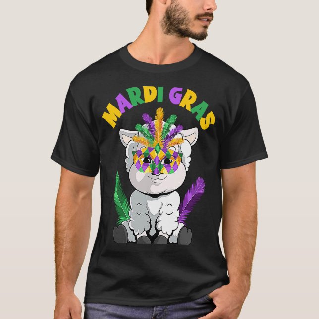 Camiseta Sheep Mardi Gras (Anverso)