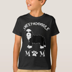 Camiseta Sheepadoodle Mom Puppy Mascota Animal Perro Lover 