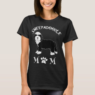 Camiseta Sheepadoodle Mom Puppy Mascota Animal Perro Lover 