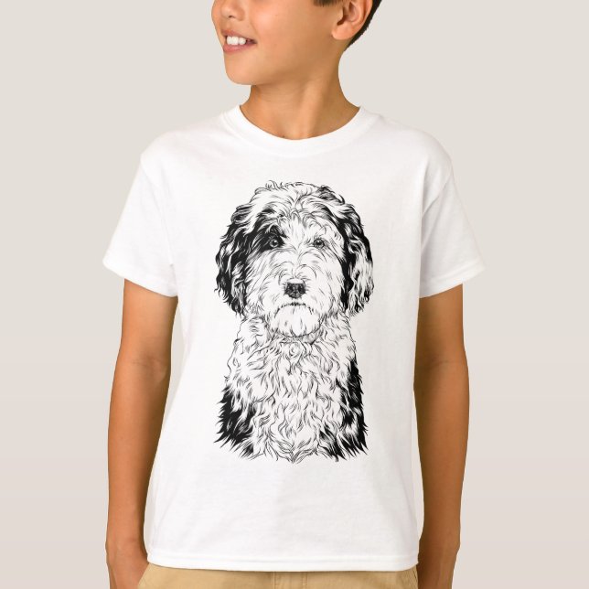 Camiseta Sheepadoodle Perro Mamá Perro Lover (Anverso)