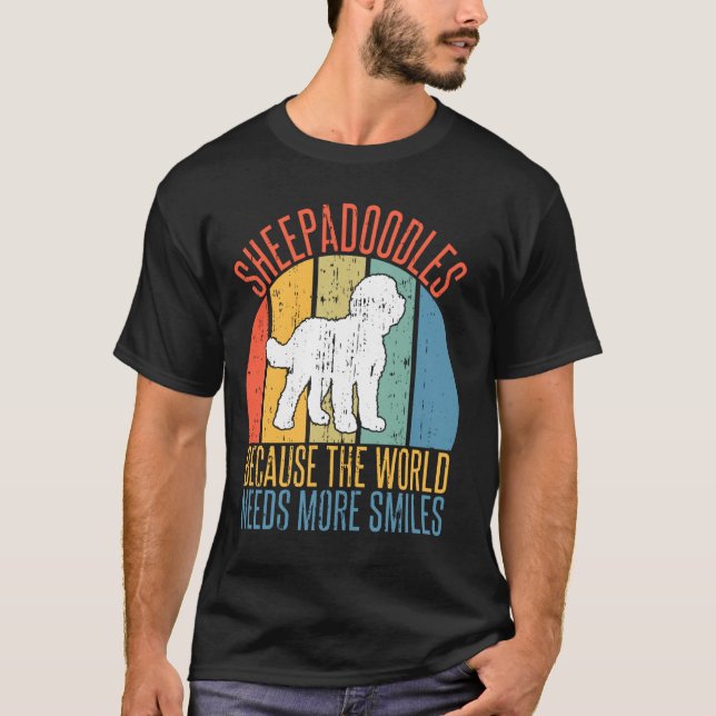 Camiseta Sheepadoodles porque el mundo necesita más sonrisa (Anverso)