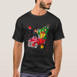 Camiseta Sheepdog belga monta Navidades de camiones rojos P
