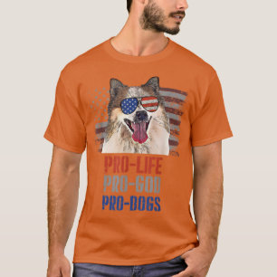 Camiseta Sheepdog islandés Pro Life Pro God Pro Dogs