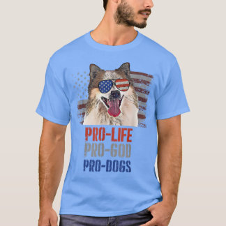 Camiseta Sheepdog islandés Pro Life Pro God Pro Dogs T-Shi