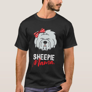Camiseta Sheepdog Sheepie Mom Mama Dog Women Gi