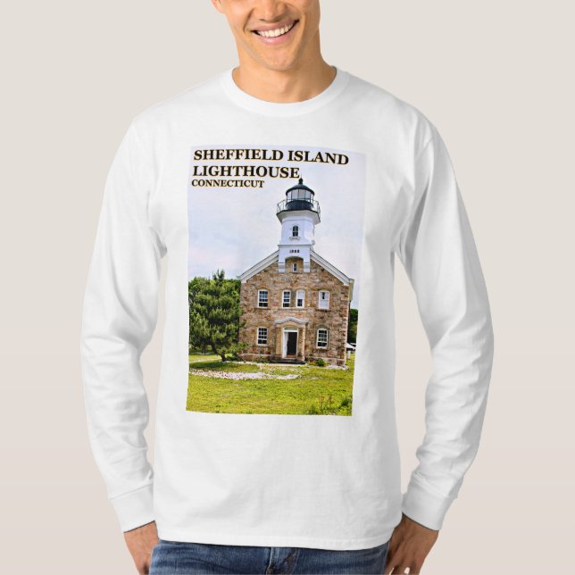 Camiseta Sheffield Island Lighthouse Connecticut Sweatshirt (Anverso)