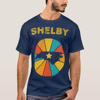 Camiseta Shelby North olina Vintage Distresres Souvenir 1
