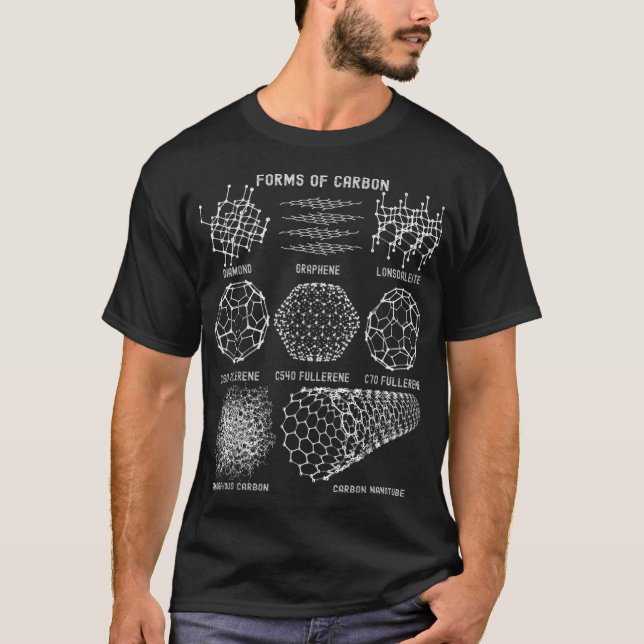 Camiseta Sheldon Nerdy Forms Carbon Nanotubes Química Té (Anverso)