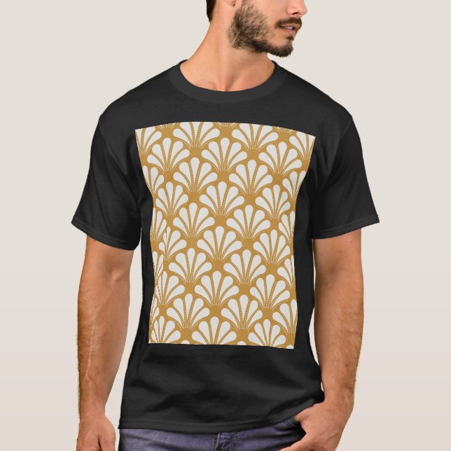 Camiseta Shell de mar geométrico Art Deco (Anverso)