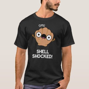 Camiseta Shell impactó Funny Seashell Pun Dark BG