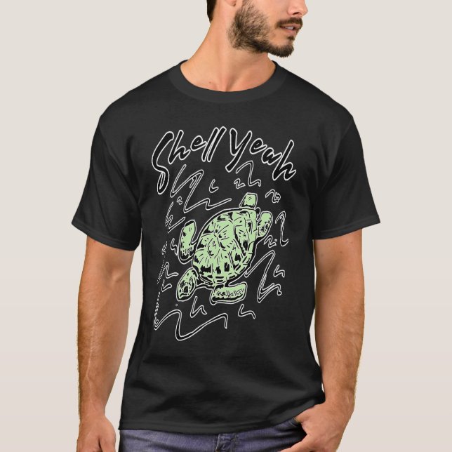 Camiseta Shell sí Sea Turtle (Anverso)