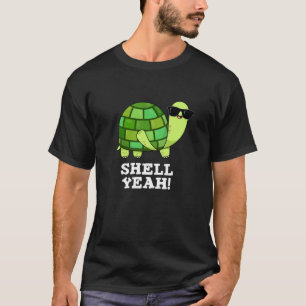Camiseta Shell Yeah Funny Tortoise Pun Dark BG