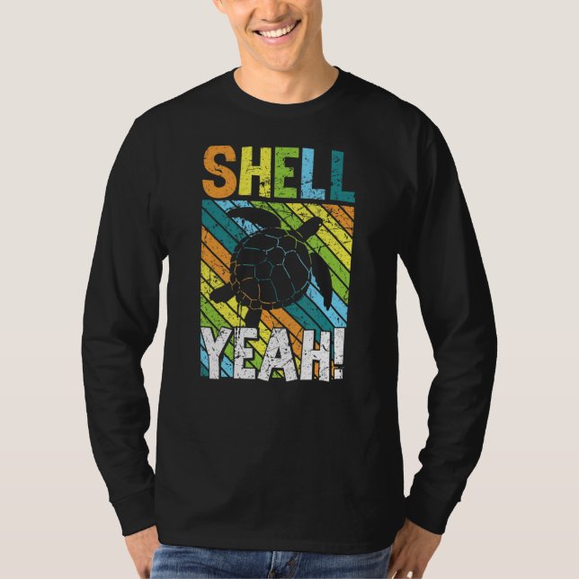 Camiseta Shell Yeah Turtle Earth Day mundial Vinta (Anverso)