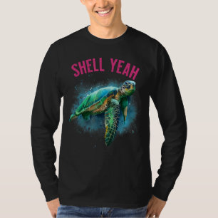 Camiseta Shell Yeah Vacation Beach Turtle