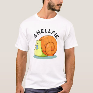 Camiseta Shellfie Funny Snail Selfie Pun