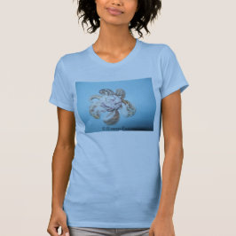 Camiseta (ShellFlowerOnBlue) RFPMDesigns ©️ 2012