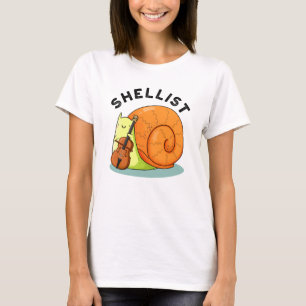 Camiseta Shellist Funny Snny Cello Pun