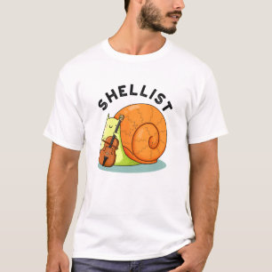 Camiseta Shellist Funny Snny Cello Pun