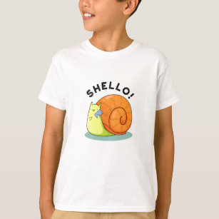 Camiseta Shello Funny Snail Cellphone Punks