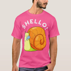 Camiseta Shello Funny Snail Telephone Pun