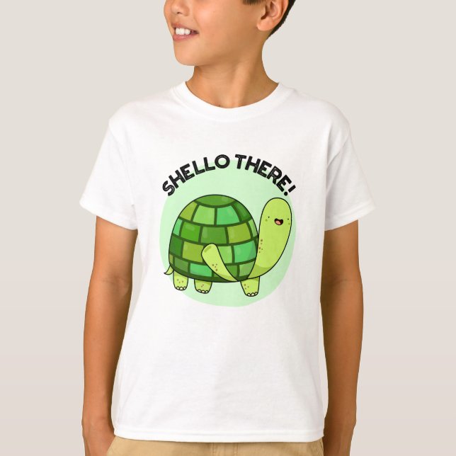 Camiseta Shello There Funny Tortoise Pun (Anverso)