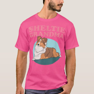 Camiseta Sheltie Abuela Dueño de Perro Shetland Sheepdog Sh