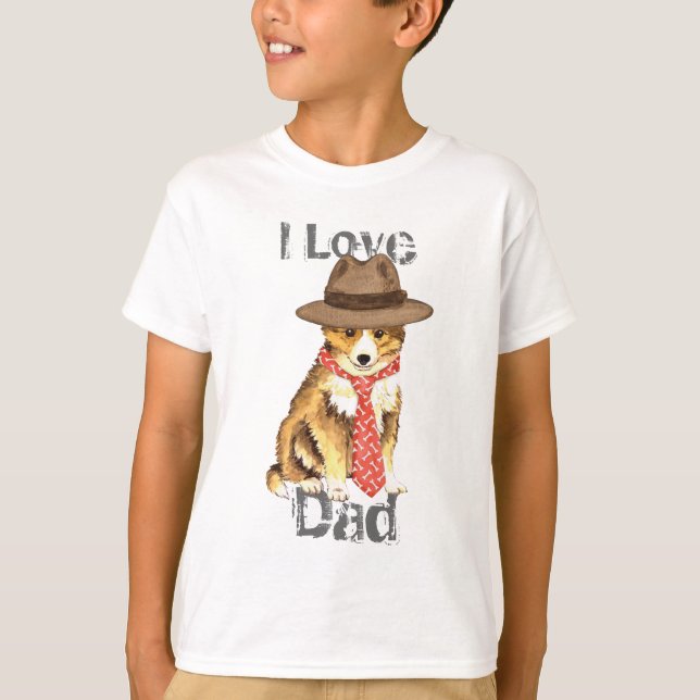 Camiseta Sheltie Dad (Anverso)