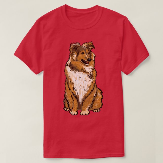 Camiseta Sheltie Dog (Diseño del anverso)