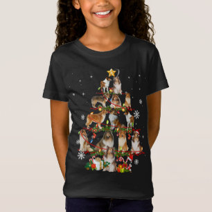 Camiseta Sheltie Dog Christmas Tree Enfoca Divertidas Navig