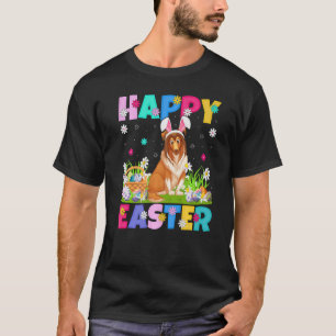 Camiseta Sheltie Dog Happy Easter Bunny Sheltie Pascua
