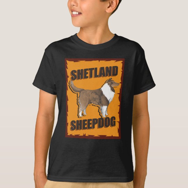 Camiseta Sheltie Shetland Sheepdog | Estantes de dueños de  (Anverso)