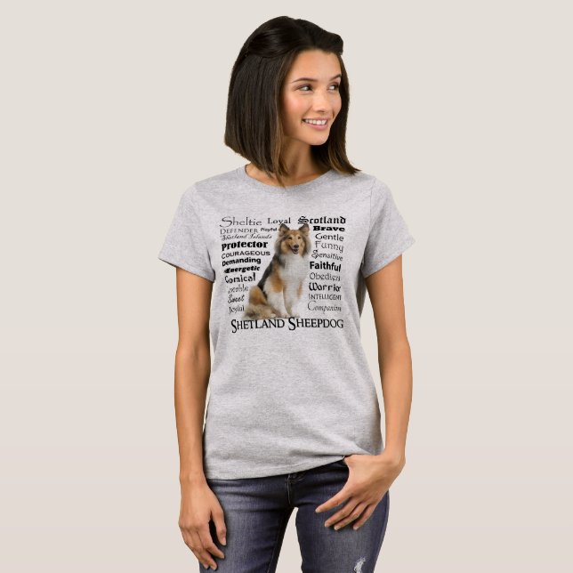 Camiseta Sheltie Traits (Anverso completo)